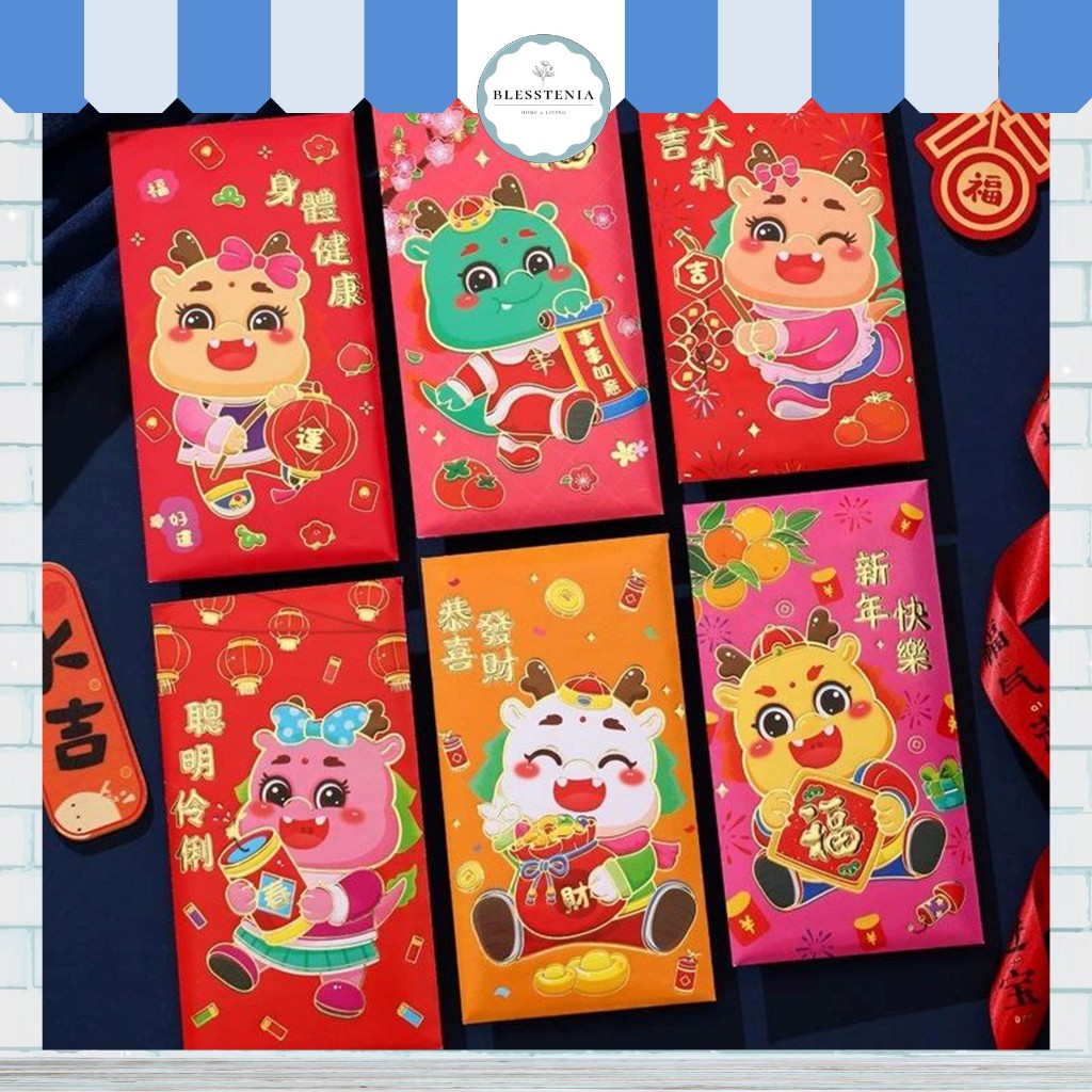 

(6pc/pack) Premium Angpau Imlek 2024 / Angpao Naga 2024 Year Of Dragon