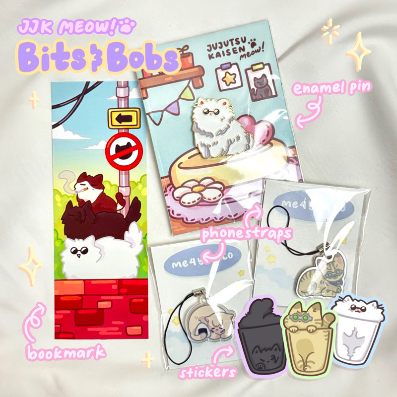 

jujutsu kaisen [jjk] bits&bobs! pt.1 BOOKMARK, STICKERS SET