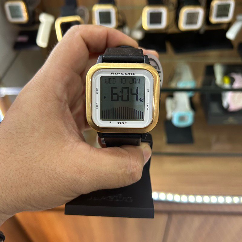 Jam tangan rip curl next tide digital gold white