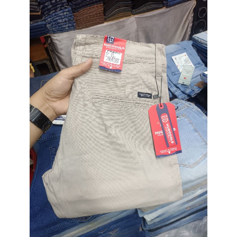 Celana Panjang Chinos HUGO GOLD Original Premium series - Celana HUGO GOLD ORIGINAL Terlaris 2023