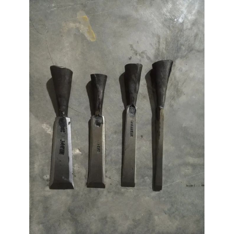 pahat tatah kayu 1 set ukuran 1,2,3,4 cm merk djamin