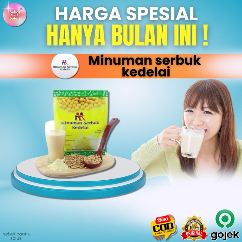 

KK Minuman Serbuk Kedelai Susu Kedelai Soya Bean Powder Kaya Protein Padat Gizi KK Indonesia Original