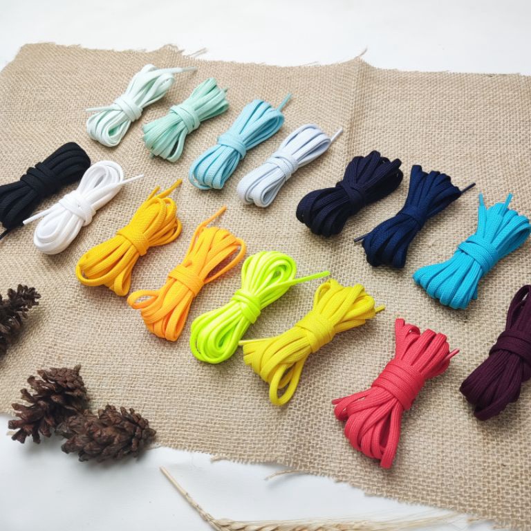 Terlaris code9q4Pe Tali Sepatu Futsal Sepak Bola Running Original Limited Lebar 4mm