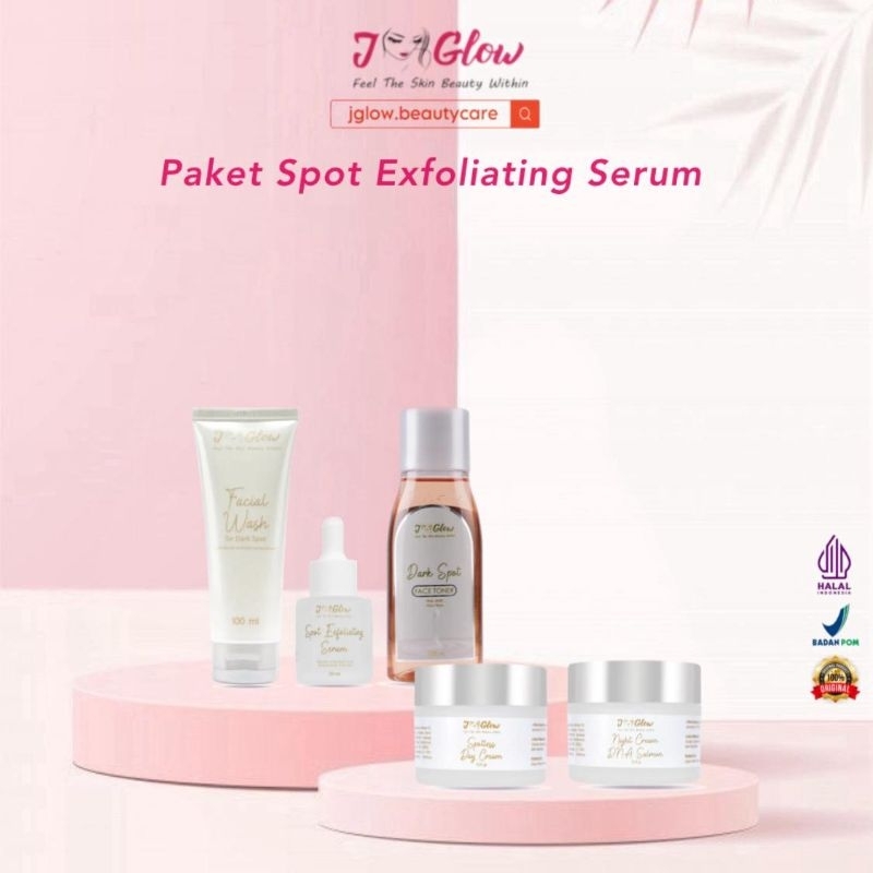 JGLOW paket  Flek Exfoliating Serum / flek hitam 5pcs