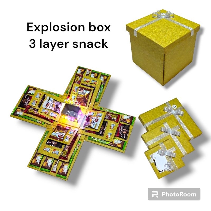 

box suprise box kejutan gift box explosion box snack birthday