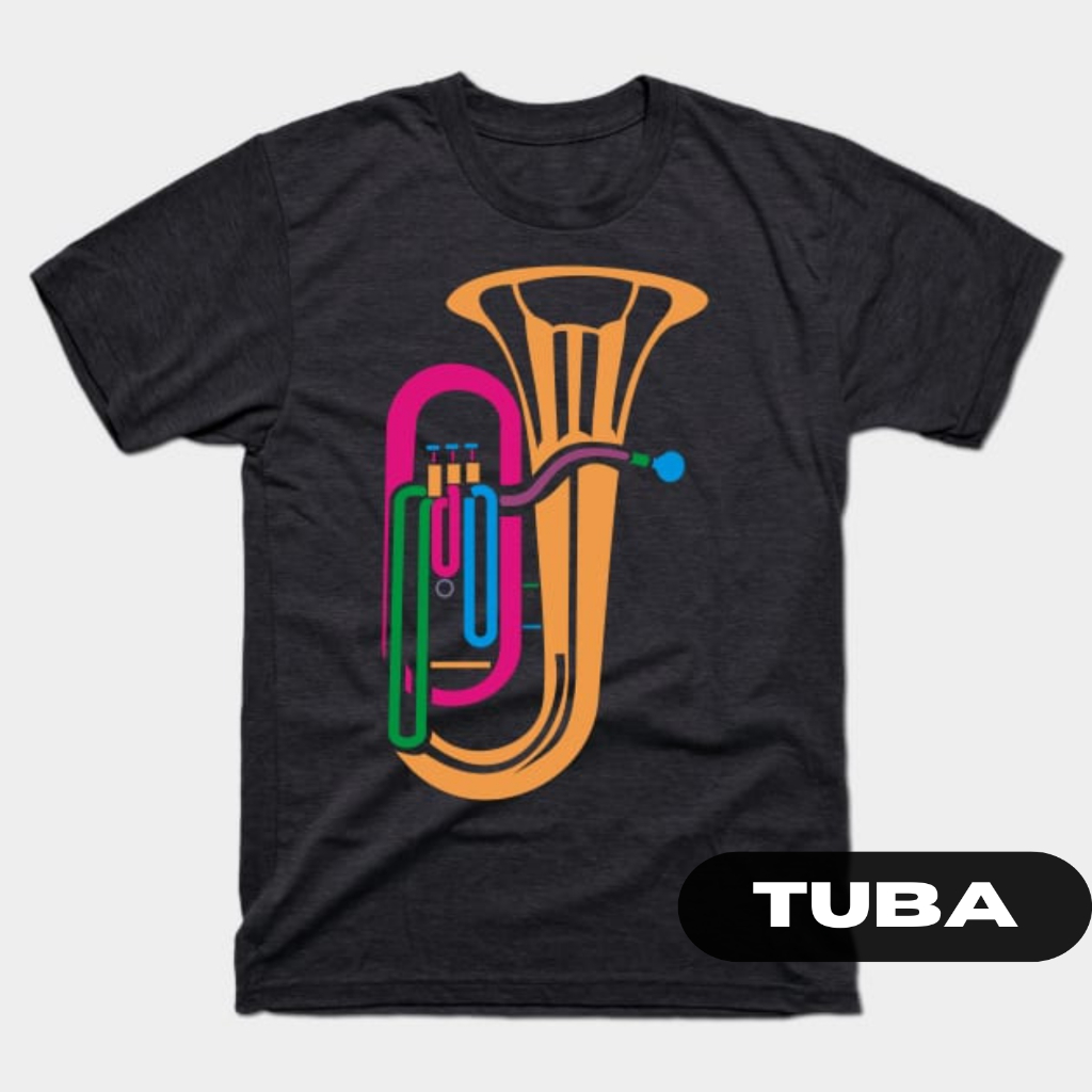 Kaos Marching Band Brassline Horn Line Tuba ALat Tiup