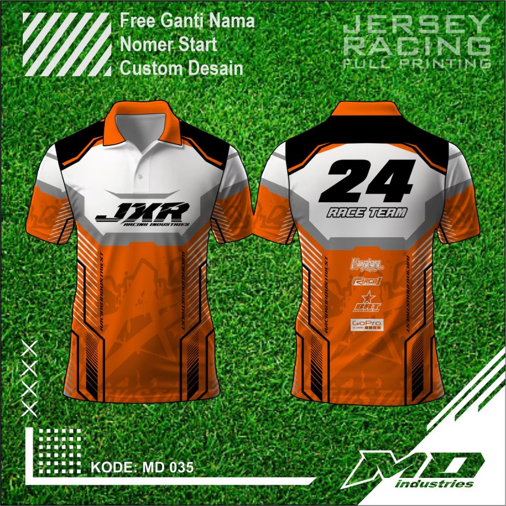 Jersey Balap Desain Keren - Baju Balap Racing Printing - Jersey Simple Keren