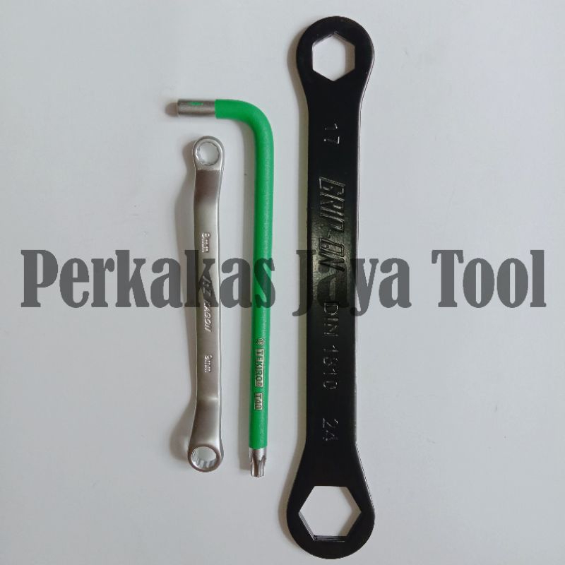 Paket Kunci Stel Klep Tekiro + Kunci Ring 8 x 9 + Kunci Tutup Klep 17 24