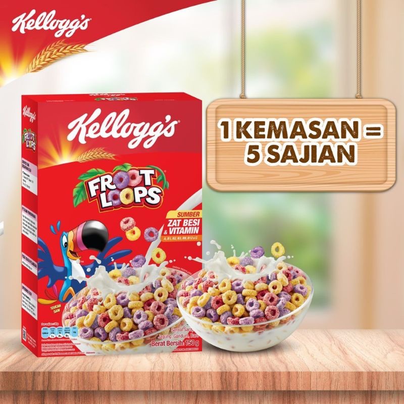 

Kellogg's Froot Loops Sereal Buah 150 Gram