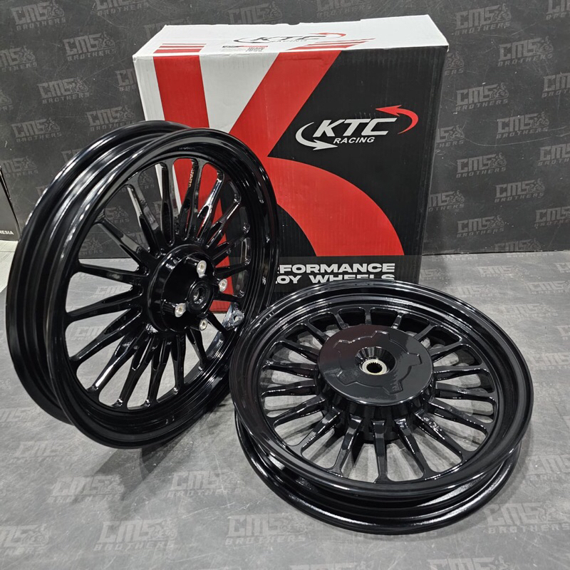 Velg KTC Racing Rebel Beat Scoopy Genio Spacy Vario 110 BLACK