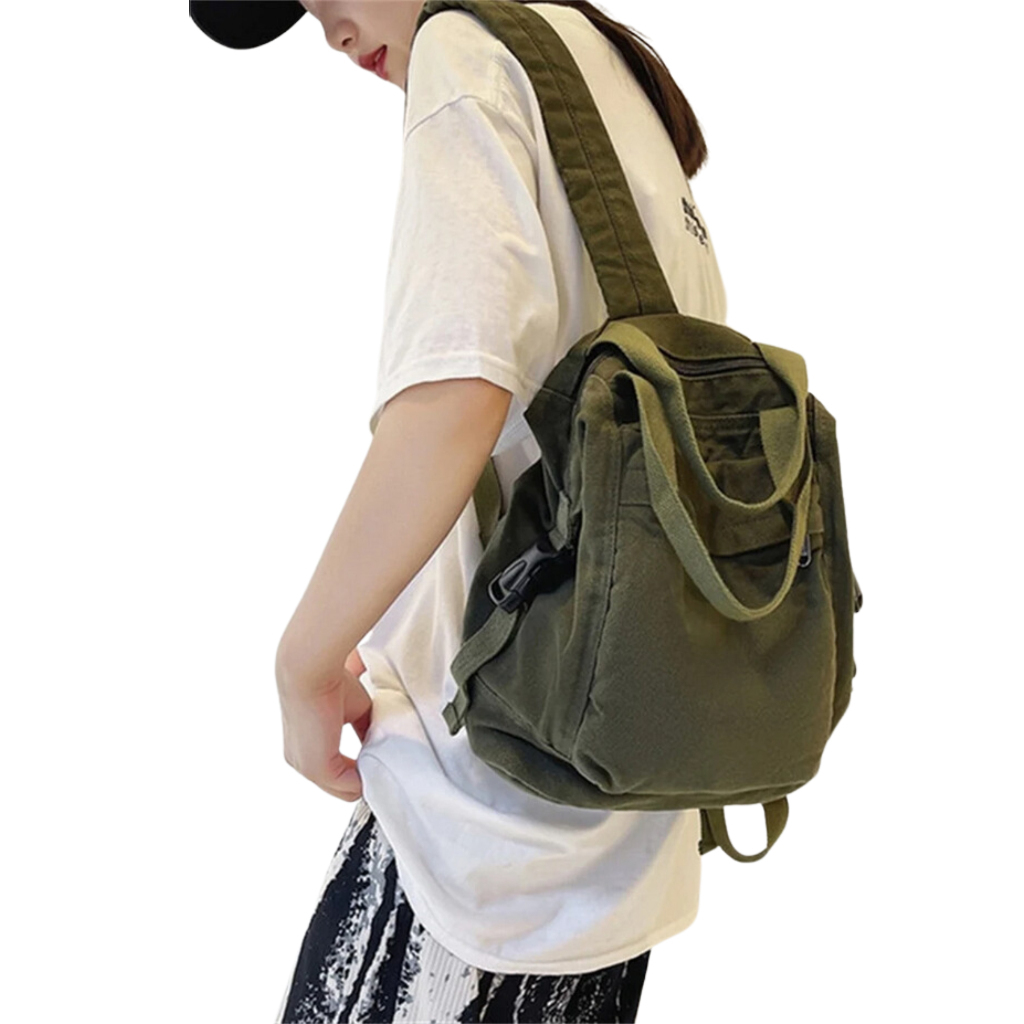 TERBARU Ransel DIKTA Tas Ransel Kanvas Tebal Ukuran Medium untuk Pria Wanita DIKTA Canvas Tebal