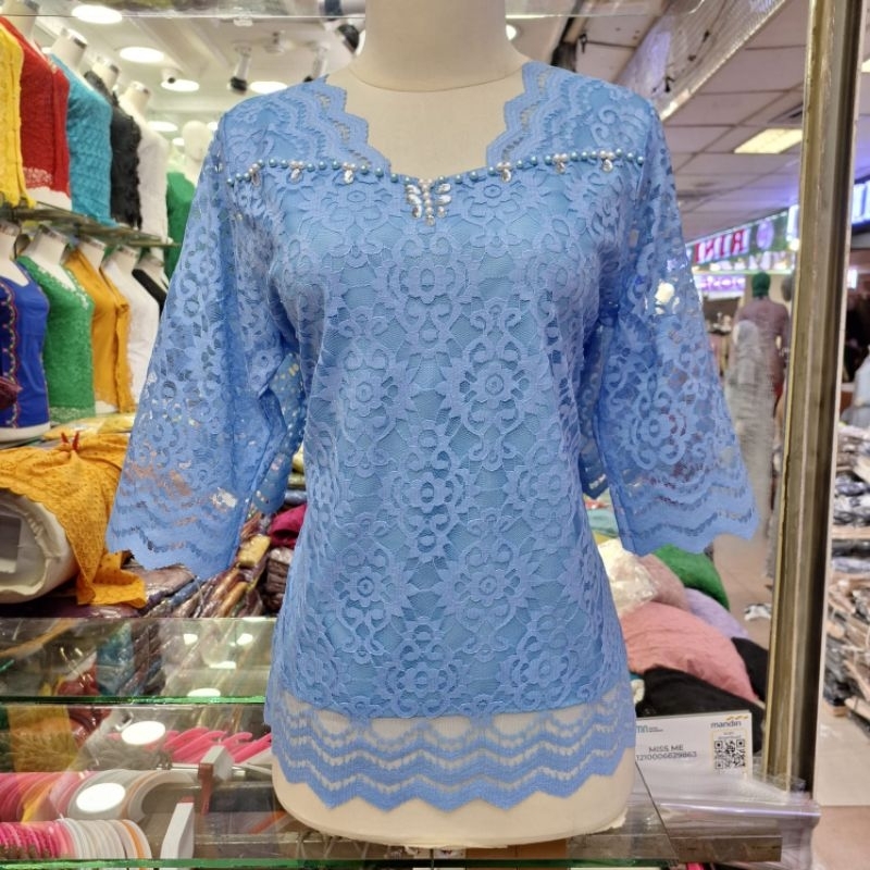 Atasan brokat Payet mewah