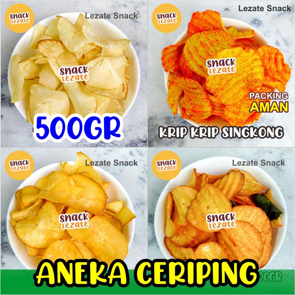 

Aneka Ceriping Singkong Pedas Gurih Sapi Panggang 500gr Kiloan Murah Criping Singkong Balado Krip Krip / Kripik Singkong Pedas Balado Daun Jeruk / Keripik Singkong Opak SIngkong