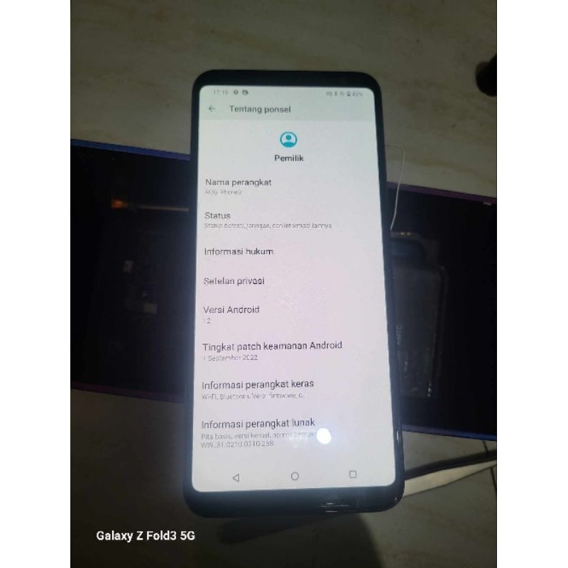 asus rog 3 minus lcd