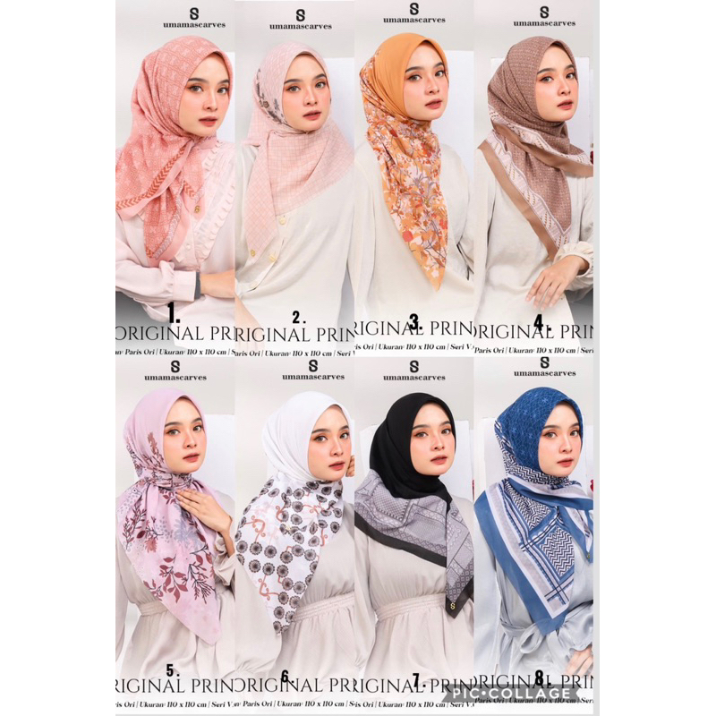 PARIS ORIGINAL PRINT ( POSH ) umama scarves | umama scarf | UMAMA MOTIF