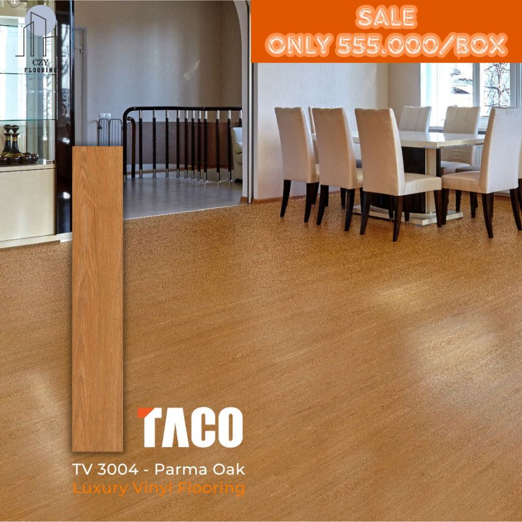 SALE Luxury Vinyl TACO TV 3004 - Parma Oak Tebal 3mm