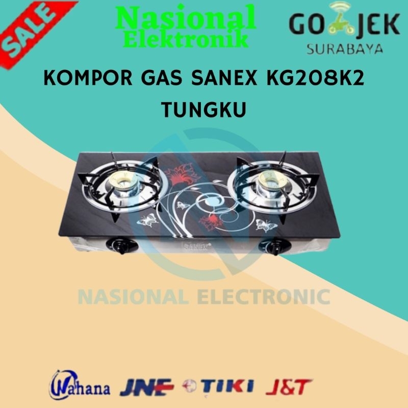 kompor gas 2 tungku sanex/KOMPOR GAS SANEX KG208K2/KOMPOR GAS 2 TUNGKU