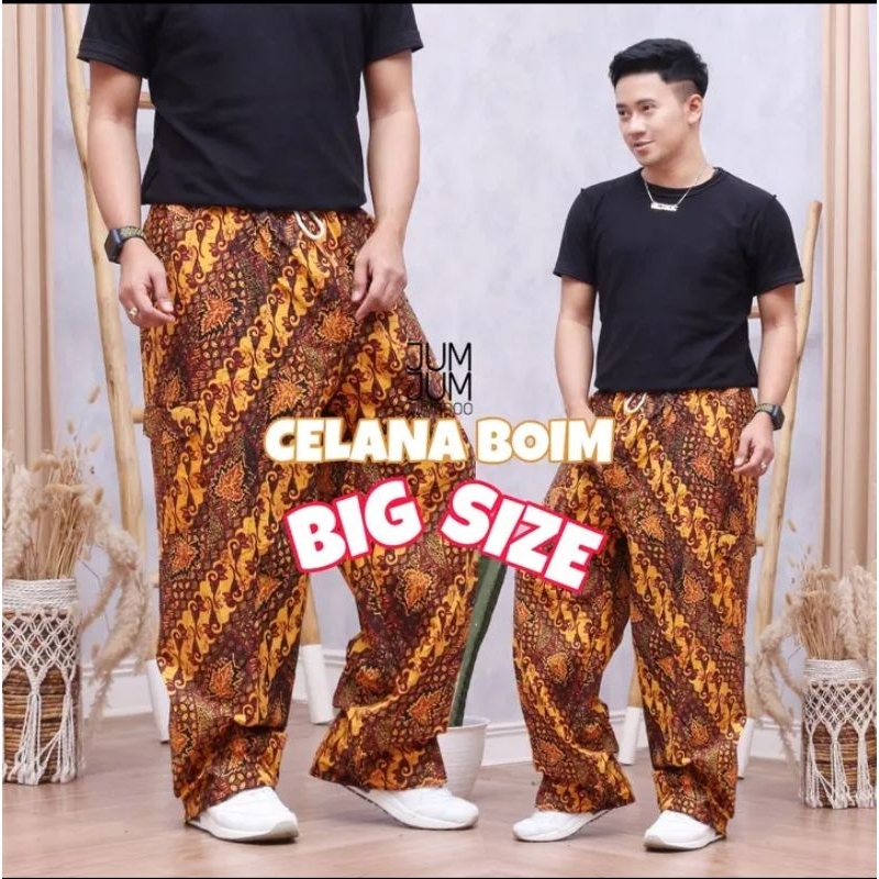 Celana Panjang Batik JUMBO  Celana Boim BIGSIZE Celana Betawi Batik Pria Wanita