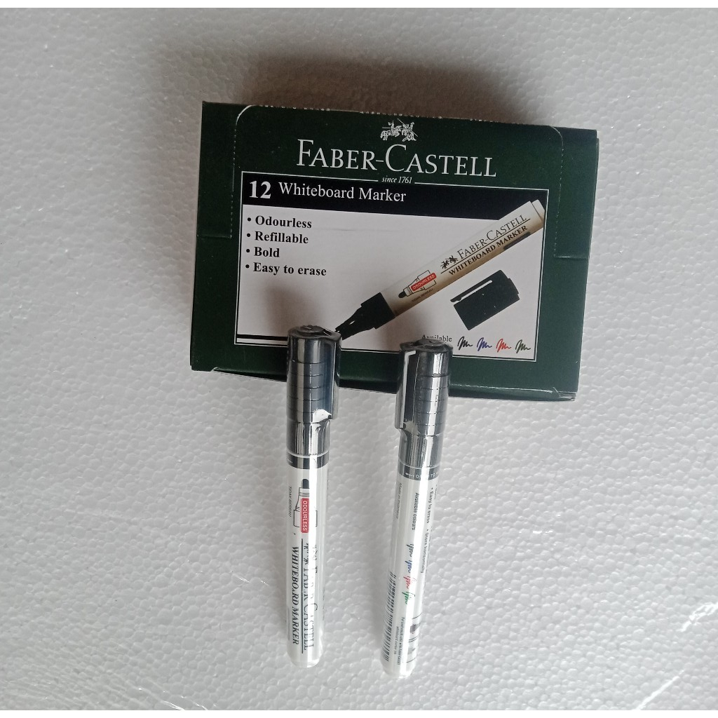 

faber castell 6 buah Spidol WhiteBoard marker Faber Castell Hitam per 6 pcs - enc.sup