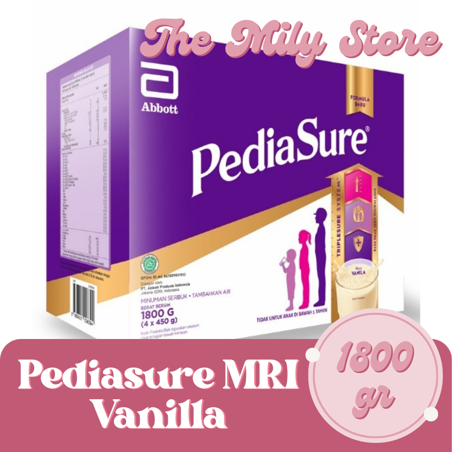 

PEDIASURE TRIPLESURE VANILA 1800G (1-10 TAHUN) NUTRISI PERTUMBUHAN ANAK - KIDS FORMULA