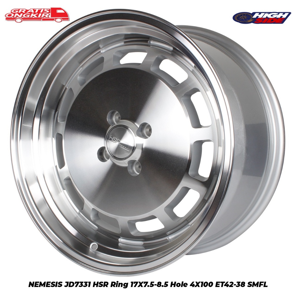 Hsr Nemesis Velg R17 Monoblock Mobil Honda Mobilio, Yaris, Jazz, Sirion Velg Celong R17