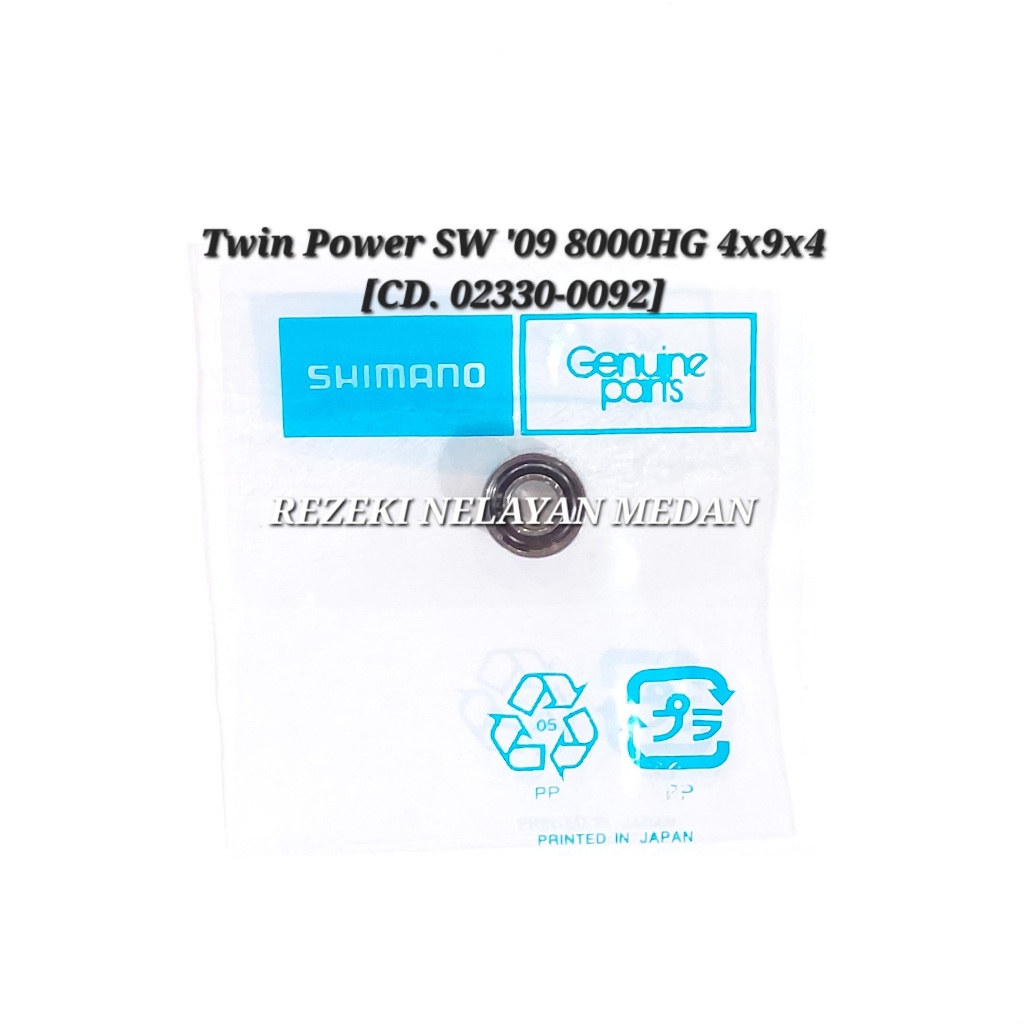 SPAREPART REEL SHIMANO TWIN POWER SW`09 8000HG BALL BEARING CD. 02330-0092 [4x9x4]