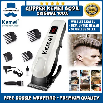 Original KEMEI 809A Alat Cukur Rambut Kemei KM 809A Mesin Cukur Cordless HAIR CLIPPER TRIMMER