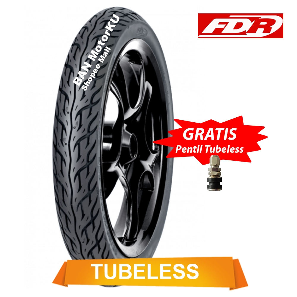 FDR Flemino ukuran 90/90-14 Ban Motor Tubeless (Gratis Pentil Tubeless)