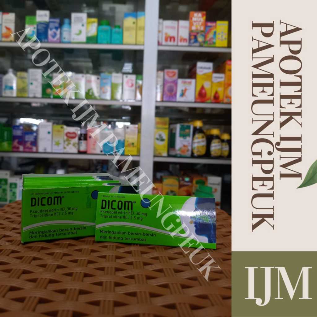Dicom Obat Untuk Flu | Pilek | Alergi | Bersin-Bersin isi 10 Tablet