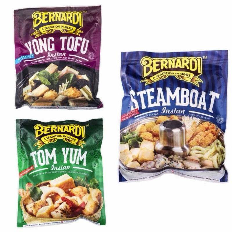 

Bernardi steamboat & Tom yum Berat 300gr sangat praktis