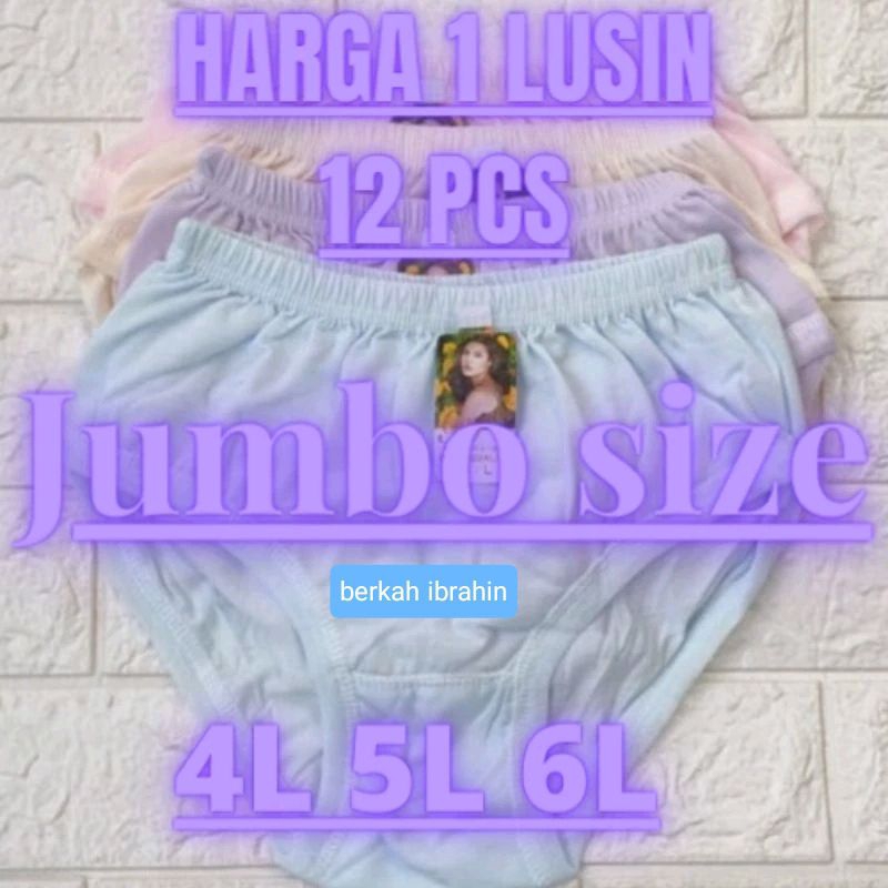 (4L 5L 6L 7L 8L)celana dalam wanita jumbo/celana dalam katun jumbo murah/CD jumbo lusinan wanita mur