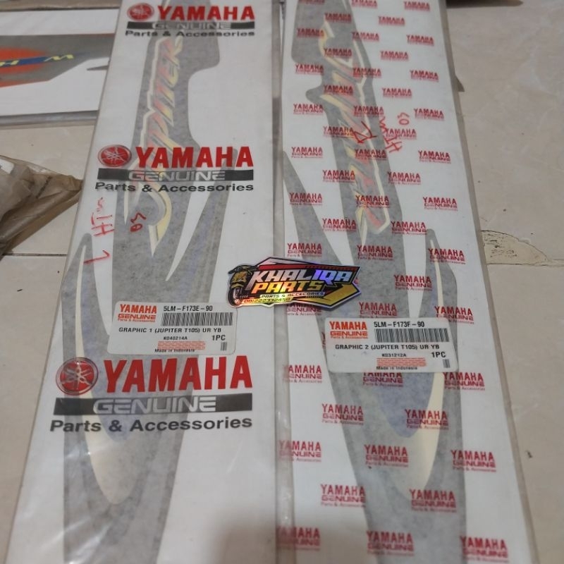 striping belakang jupiter z OLD Lama original hitam biru 5LM