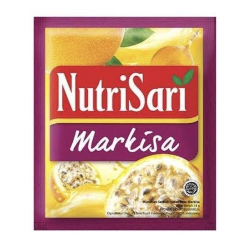 

Nutrisari Markisa 1 Renceng / Nutri Sari 10 Sachet / Sashet / Pcs