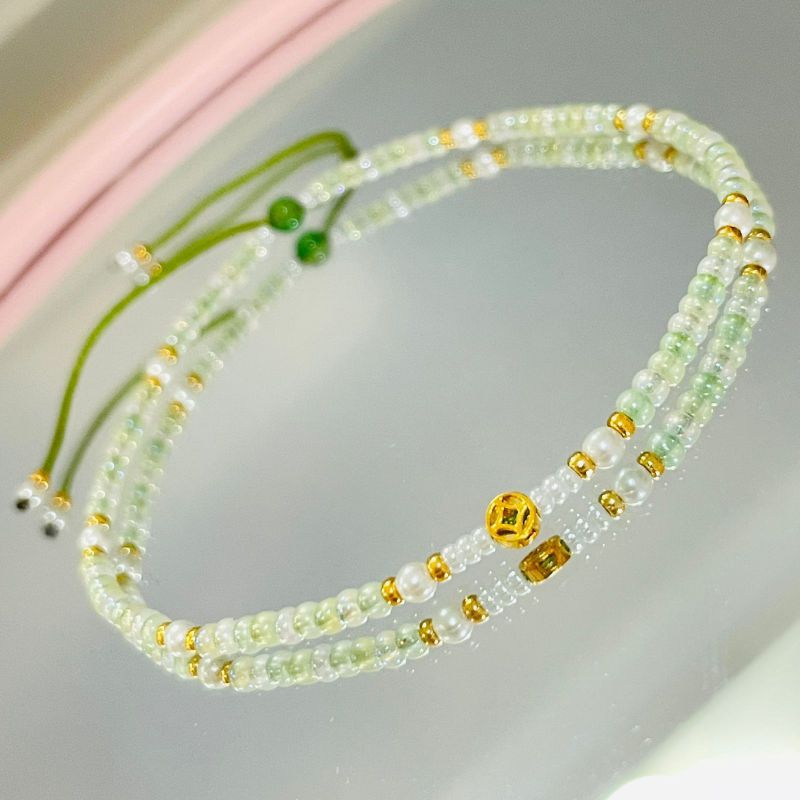 GELQNG MANIK TALI SERUT CHARM CHIAN EMAS 24K EMAS ASLI HK 9999%