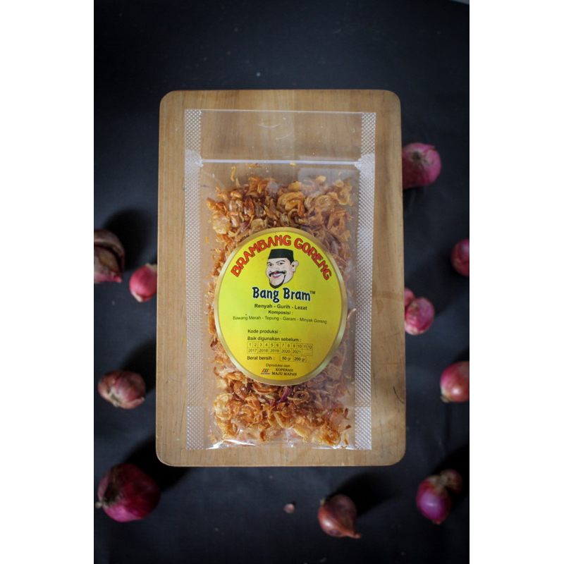 

Bawang Goreng Asli Premium Bang Bram 100 Gram Standing Pouch