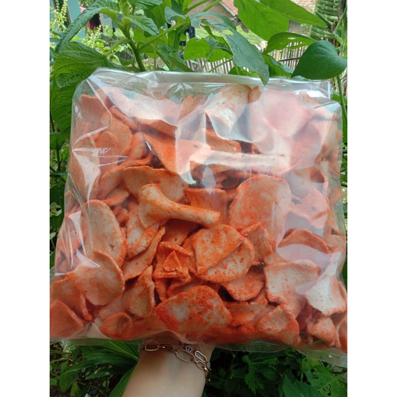 

Basreng Bulat Basreng Koin Bumbu Balado Manis 1kg