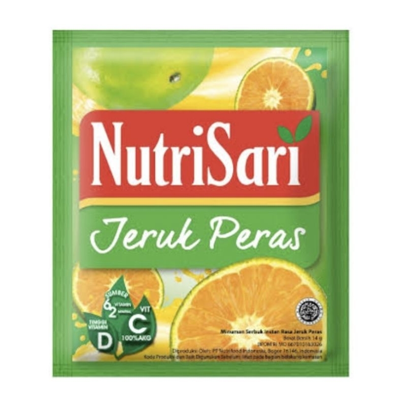 

Nutrisari Jeruk Peras 1 Renceng / Nutri Sari 10 Sachet / Sashet / Pcs