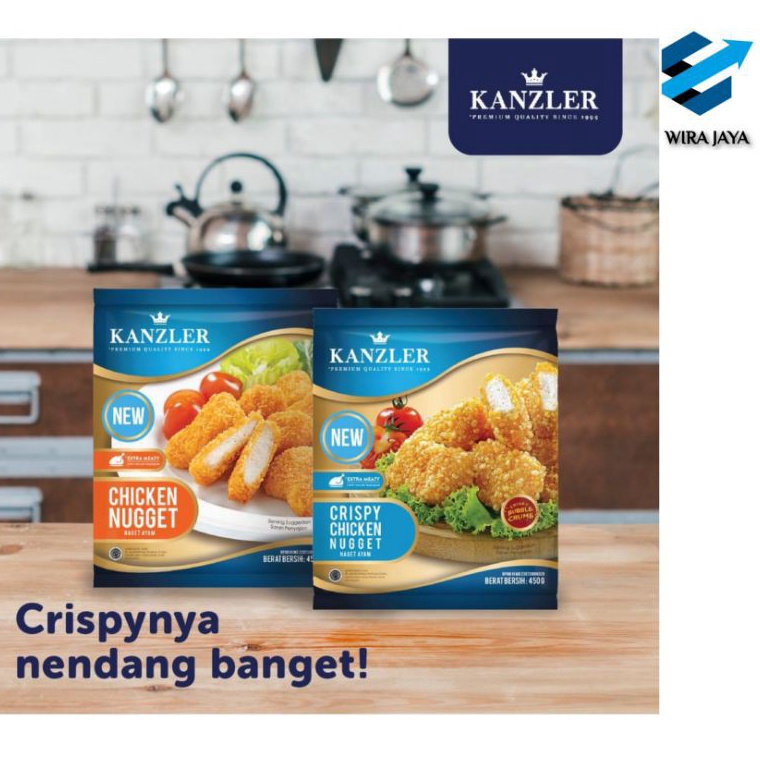 

SUPER DISKON KANZLER NUGGET AYAM CHICKEN NUGGET CRISPY CHICKEN NUGGET 45 gr
