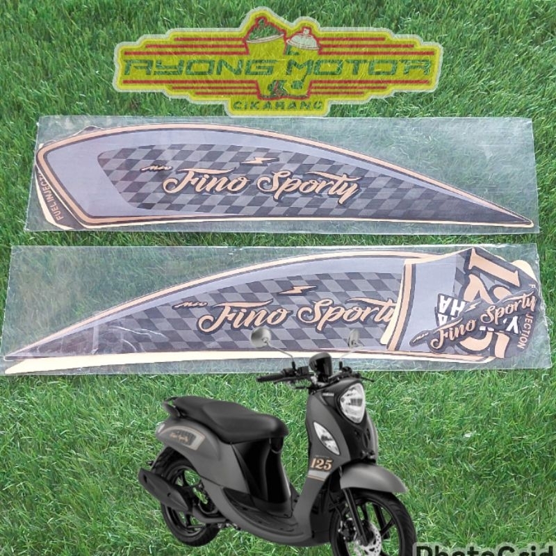 Striping Yamaha Fino Sporty 125 2023 Abu Abu