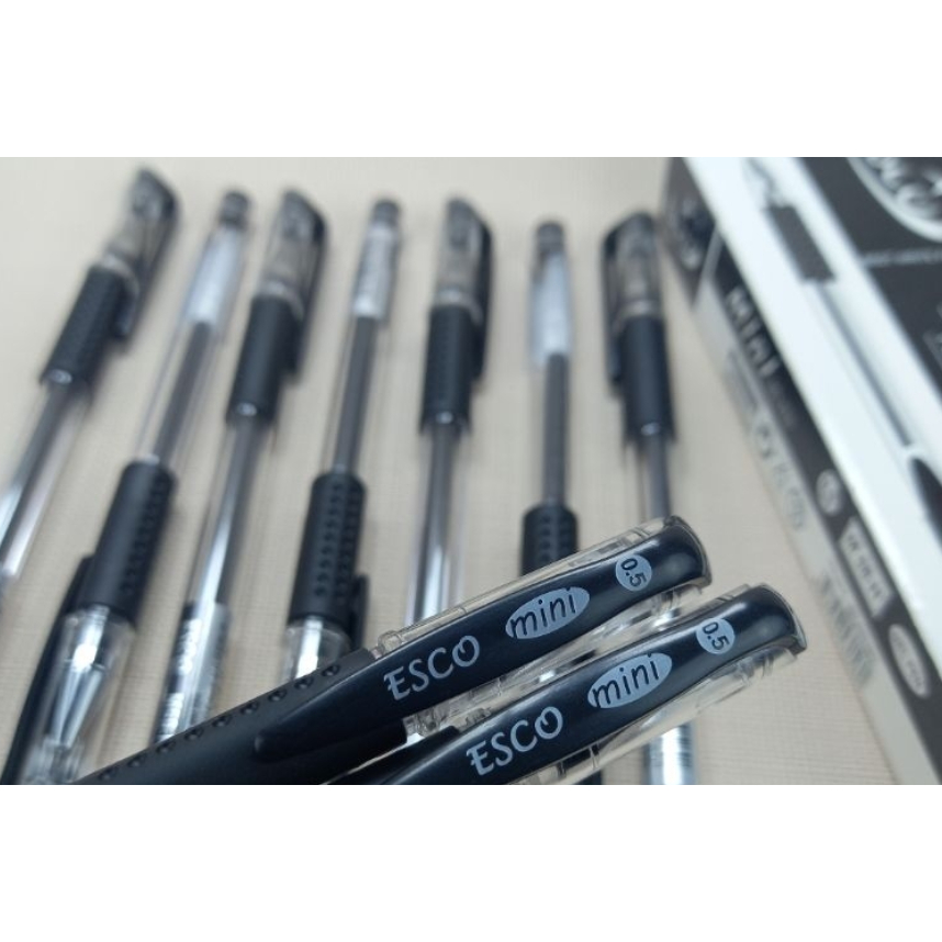 

BOLPOIN WARNA HITAM ESCO MINI 12PCS / ALAT TULIS / PULPEN GEL / BOLPEN GEL / PENA TULIS