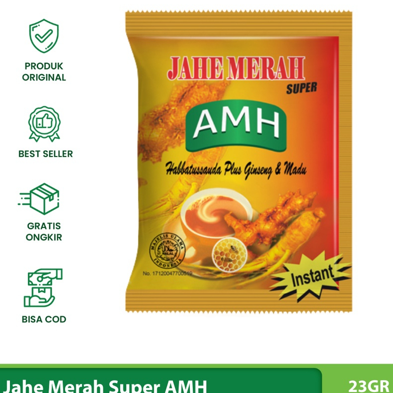 

AMANAH - Jahe Merah Super AMH Amanah Isi 10 Renceng