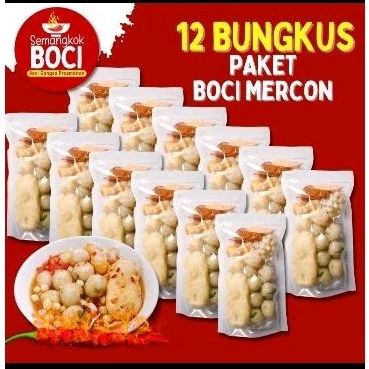 

Baso aci mercon/ paket 12 bungkus bakso aci pedas