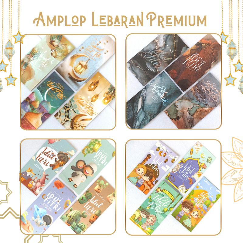 

(1pack=4pc) Amplop lebaran premium tebal / tanpa lipat