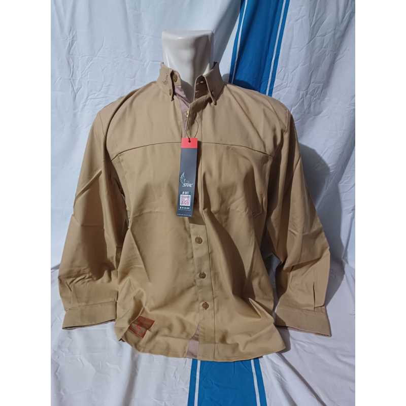 Kemeja PDL Lengan Panjang Cokelat Gurun PT Sritex