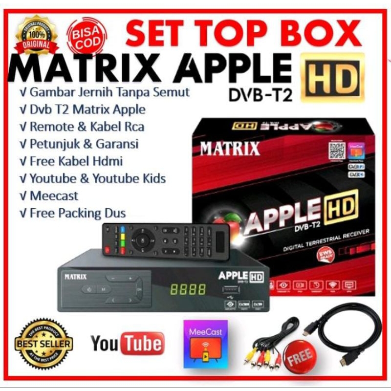 MATRIX APPLE SET TOP BOX TV DIGITAL SUPER HD
