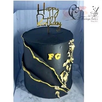 

Black Gold Cake / Kue Ulang Tahun Untuk Istri / Black Cake Custom