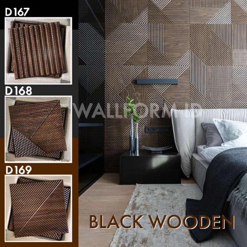 Premium Kisi Kisi 50cm Wall Panel 3D PVC Wallpaper Dinding Wood Wallpanel