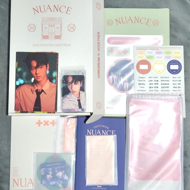 [SHARING] TXT Season's Greetings 2024 [Nuance] Photobook/ Desk calendar / Folded Calendar /Scheduler