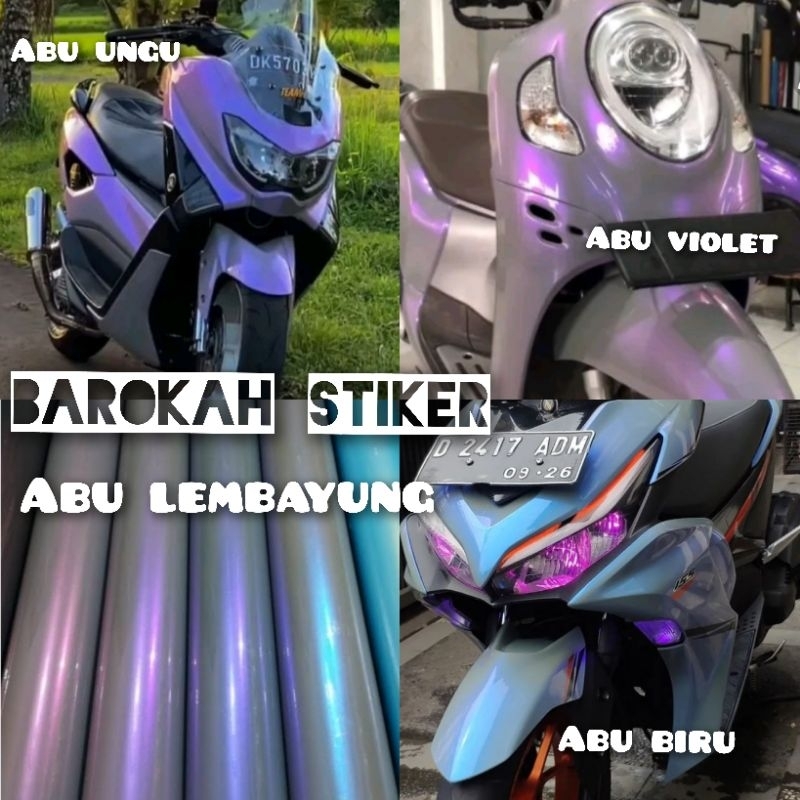 SKOTLET MOTOR WARNA ABU LEMBAYUNG
