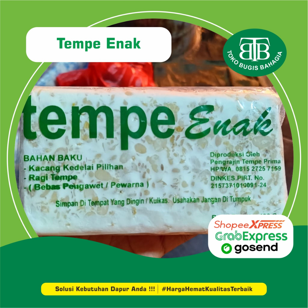 

Tempe Bungkus Plastik, Murah Makassar